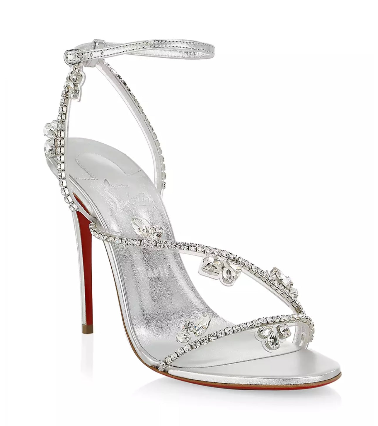 Christian Louboutin Joli Queen Diamond Sandals CREME INC